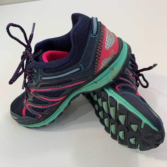 pink and blue fila shoes